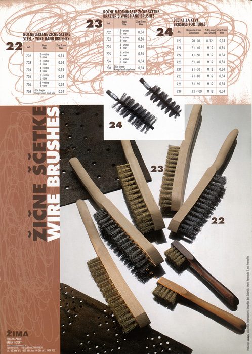 Žične ščetke – produktni katalog