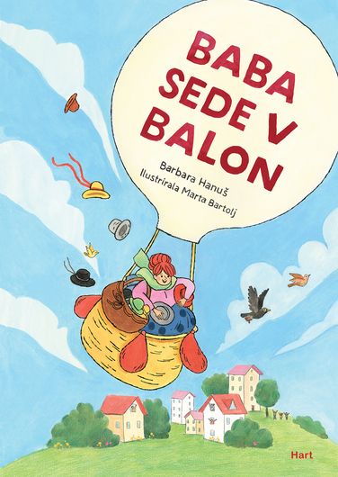 Slikanica Baba sede v balon